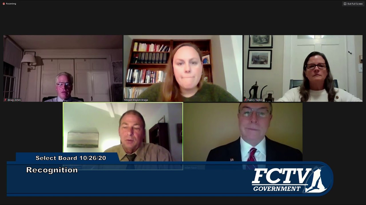 Falmouth Select Board October 26, 2020 YouTube