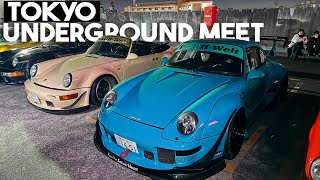 Visiting an Underground Meet in Tokyo - SUPER RARE cars showed up!