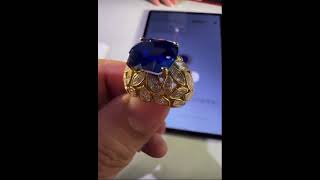 拍卖|卡地亚出品6克拉 克什米尔蓝宝石SSEF给予了皇家蓝评价AGL给予了ClassicTMKashmir 评价Gubelin给予了Nothing品质无须多言，要价虽然不低，但东西还是过硬的。