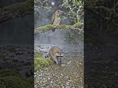 Real Night Creek Wildlife ASMR 🌙🦫