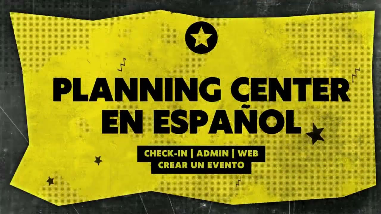 Como Crear un Evento en Check-Ins | Planning Center en Español | Check-In - Web