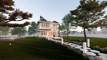 Residential House REVIT + ENSCAPE Video Render