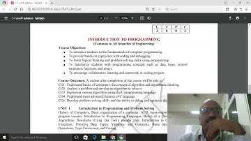 PRE NOTE VIDEO ABOUT INTRODUCTION TO PROGRAMMING