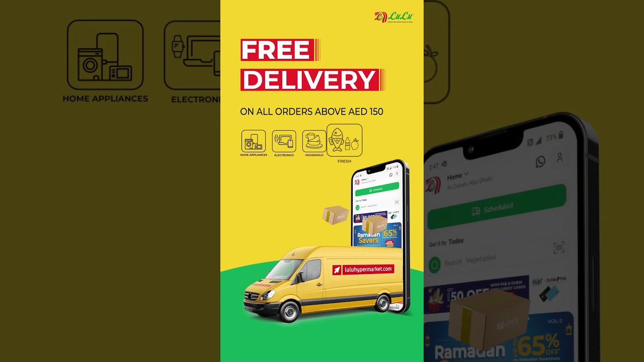 Free Delivery on Orders Over AED 150 | Lulu Online UAE
