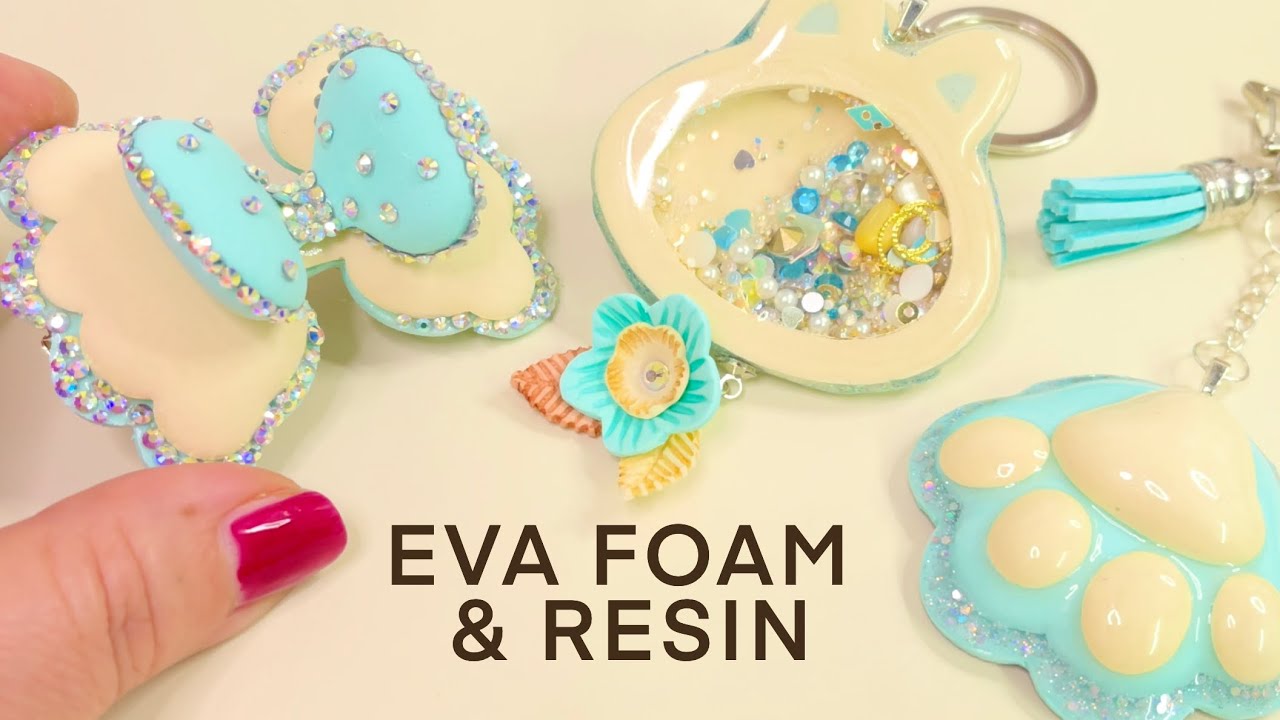 Resin & EVA Foam Shaker CharmsHair Clip DIY YouTube