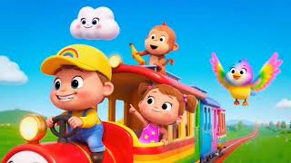 Learn Colors With Rainbow Train Kids Nursery Song