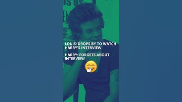 Harry gets distracted by Louis 😂 💚💙#shorts #larry #harry #louis