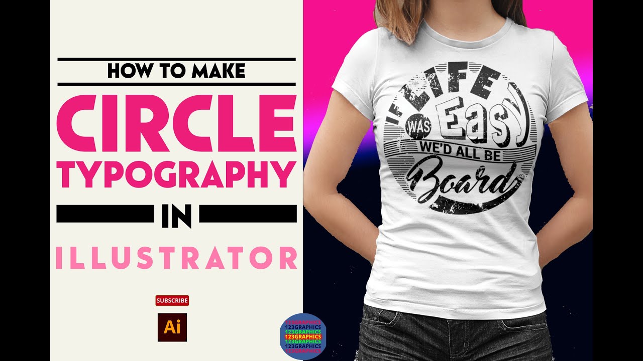 How to make Circle Typography in Adobe Illustrator 