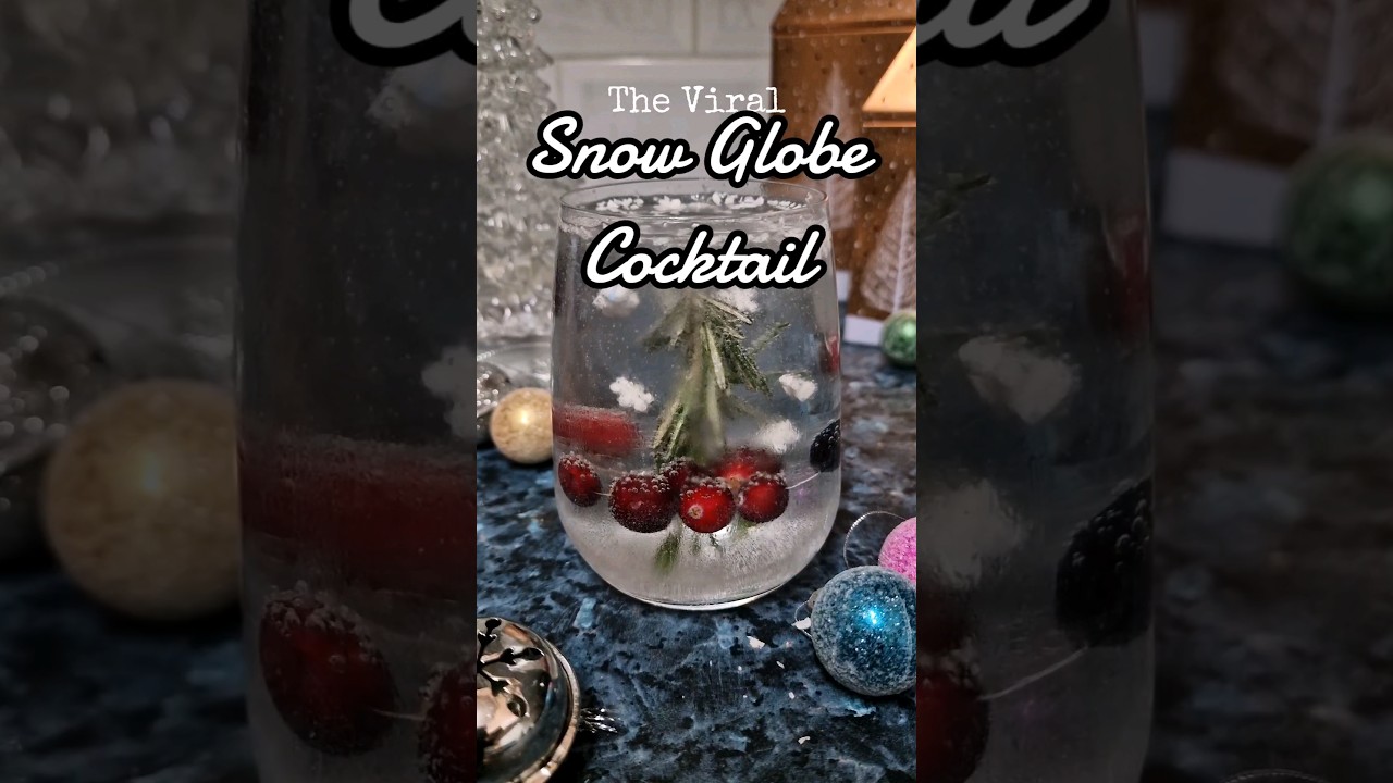 Who's making the VIRAL SNOW GLOBE COCKTAIL?!? I saw this last year and, Snow Globe Tumblers