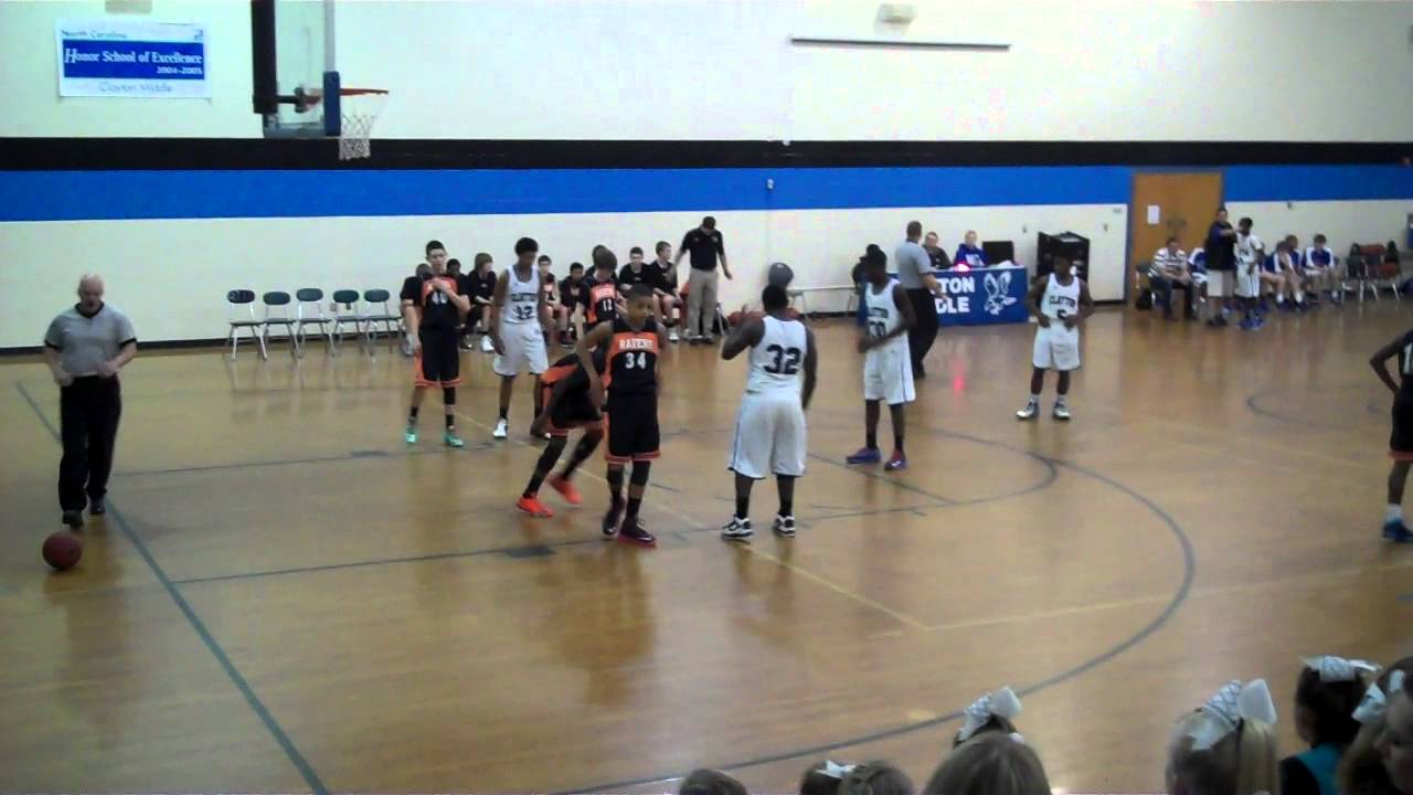 Riverwood Ravens Middle School Basketball 50 vs. Clayton 23 01/16/2014