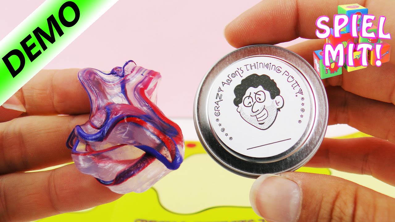 Wie Kriegt Man Intelligente Knete Aus Den Haaren NEUSTE Kreation aus dem Intelligente Knete Labor von Crazy Aaron - Glow