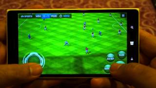 Fifa 14 Gameplay On Nokia Lumia 1520 - Gaming Performance Demo Windows Phone 8