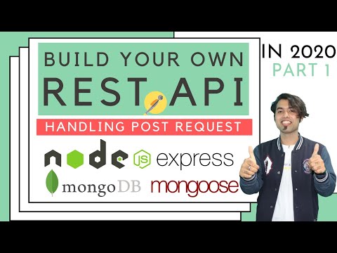 Create Your Own RESTFul API in Hindi ✌ Handling POST Request in REST API using NodeJS & MongoDB 2020