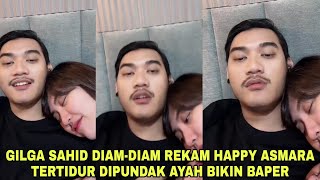 Romantic Happy Asmara Asleep on Gilga Sahid's Shoulder, Newlywed Aura Makes You Emotional