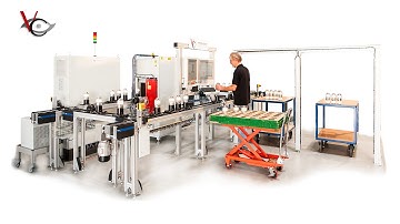 In-line X-ray inspection system with palette conveyor and ADR
