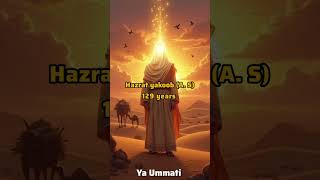 The Prophet's and Their Age pt:3 #muhammadﷺ #allahuakbar #darood #islamicshorts