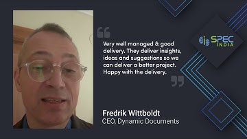 Client Speaks | Fredrik Wittboldt | SPEC INDIA