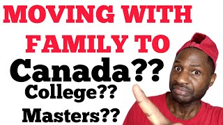 MOVE TO CANADA WITH FAMILY? CAN A MASTER DEGREE HOLDER GO FOR A DIPLOMA??