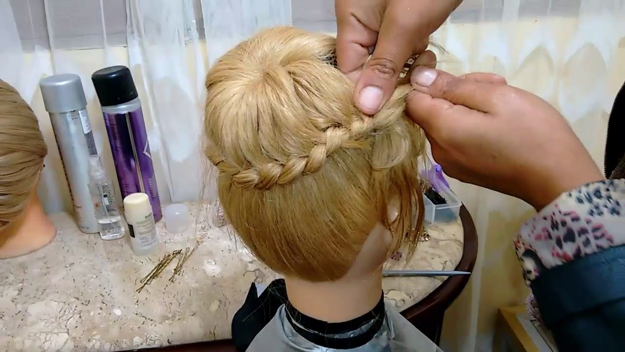 Como fazer Coque Rosquinha com trança