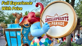Smellephants on Parade at Magic Kingdom - Finding 8 Statues in NEW Experience in Storybook Circus
