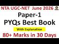 PYQs Best Book for UGC NET Paper 1 | 50+ Previous Year Papers With Solution | NET June 2026
