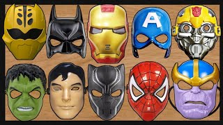 Marvel's Avengers Superhero Mask Collection || Spider-Man, Iron-Man, Superman, Black Panther, Thanos