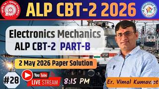 🔥 ALP CBT-2 2026: Electronics Mechanics LIVE | 2 May 2025 Full Paper Solve | Selection वाली Class screenshot 5