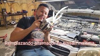 Replacing the alternator in a Nissan Maxima
