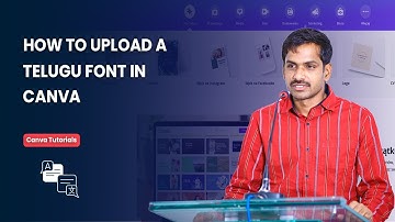 How to upload a Telugu font in canva