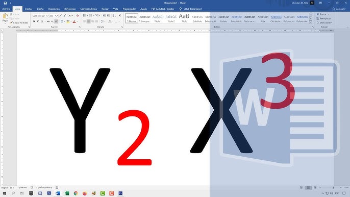 Cómo PONER un NÚMERO PEQUEÑO ARRIBA de una LETRA en Word
