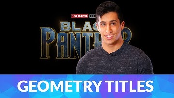 How to create a Black Panther style title | HitFilm Pro