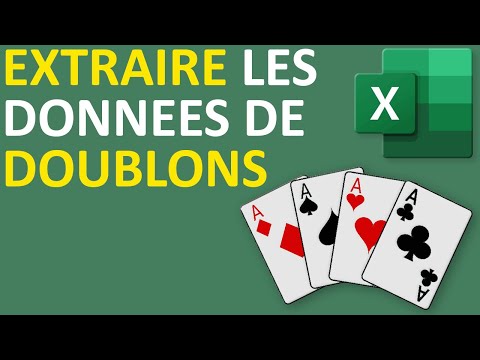 Extraire les données de doublons avec Excel
