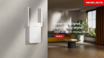 MERCUSYS AX3000 Wi-Fi 6 Range Extender | ME80X
