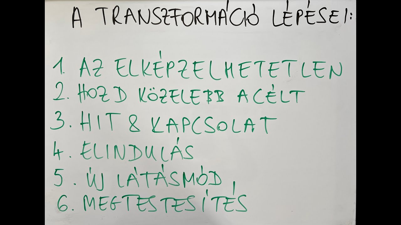 Ikerláng: A transzformáció lépései