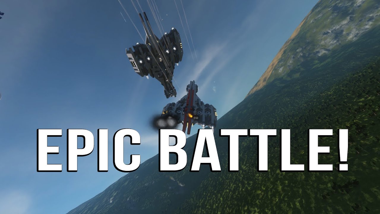 SPACE ENGINEERS | *EPIC* PLANET BATTLE - YouTube