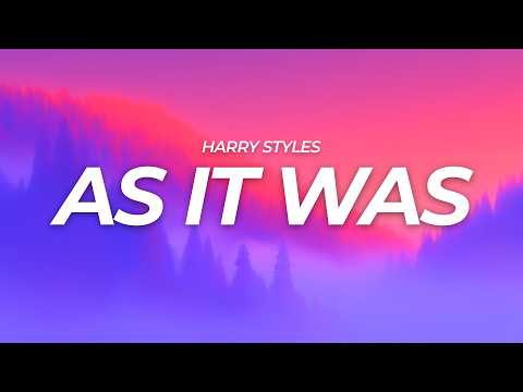 Harry Styles - As It Was (Lyrics)