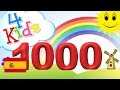 Aprender contar los números de 100 a 1000, 100 pasos - para niños y bebés (español)