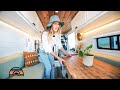 Living In A DIY Camper Van Over Paying California Apartment Rent - Gorgeous Custom Design