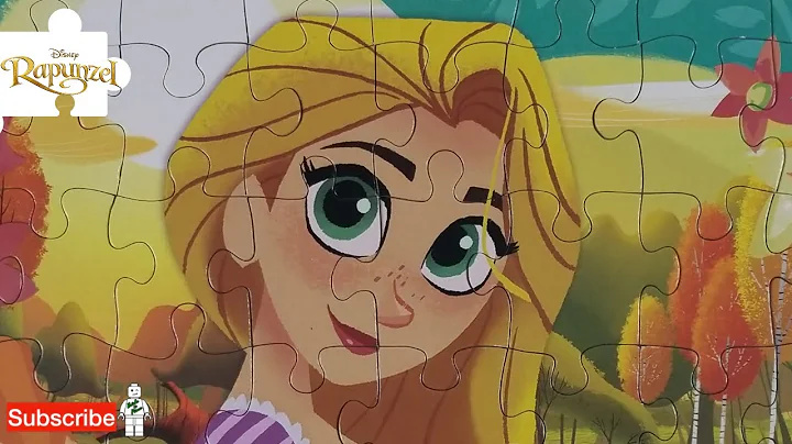 Disney Tangled Puzzle with Princess Rapunzel and Pascal! Puzzle Box 48 Pieces!