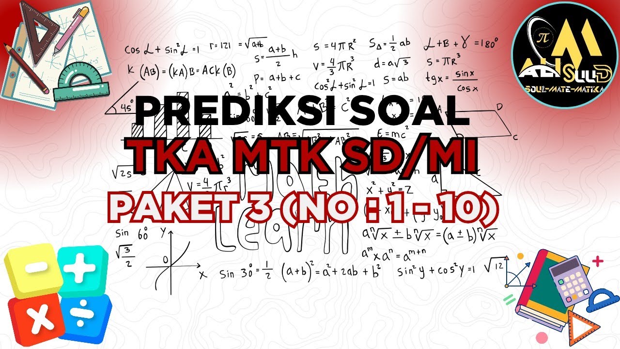 Обсуждение вопросов по математике для начальной школы из пакета TKA № 3 (№№ 1–10).