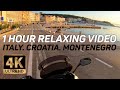 Мотопутешествие. Черногория. Montenegro. Long ride relaxing video with music