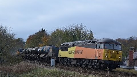#762: [RHTT] Colas Rail Class 56078 & 56105 pass Penmaenmawr and Tal-Y-Bont (14/11/16)