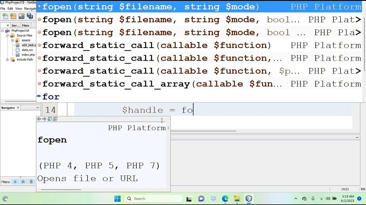Activity 05 Interactive PHP  Application using CSV File Handling