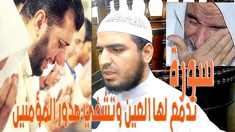 سورة تدمع لها العين وتشفي صدور المؤمنين -صوت يهز الجوارح - مريح جدا ( سعيد القاضي )