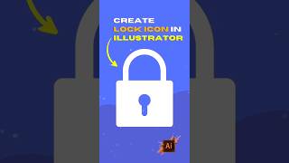 Lock Icon Design in Adobe Illustrator..✒️ | Graphic Designing | GRAPHICO | #icon
