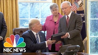 President Donald Trump Signs Three Executive Orders On Crime, Policing | NBC News