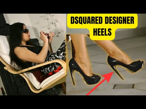 Dsquared Designer platform heels UNBOXED Try On Haul | By Goddess Leyla