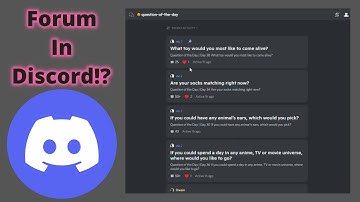 Discord Turning Into Discussion Forums? NEW FORUM CHANNELS!