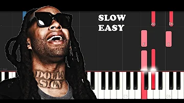 Ty Dolla Sign ft Gucci Mane & Quavo - Pineapple (SLOW EASY PIANO TUTORIAL)