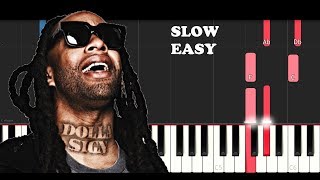 Ty Dolla Sign ft Gucci Mane & Quavo - Pineapple (SLOW EASY PIANO TUTORIAL) screenshot 4
